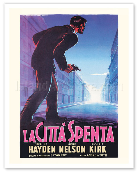 Crime Wave (La Città Spenta) - Starring Sterling Hayden - c. 1953 - Poster by Luigi Martinati