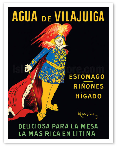 Agua De Vilajuiga Mineral Water - c. 1912 - Poster by Leonetto Cappiello