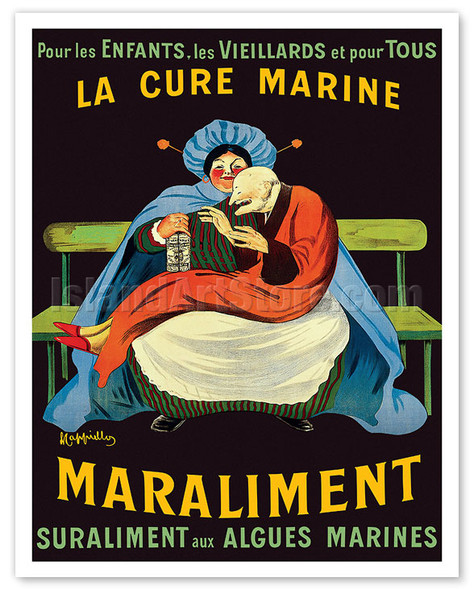 Maraliment - Curative Superfood with Seaweed - c. 1920 - Poster by Leonetto Cappiello
