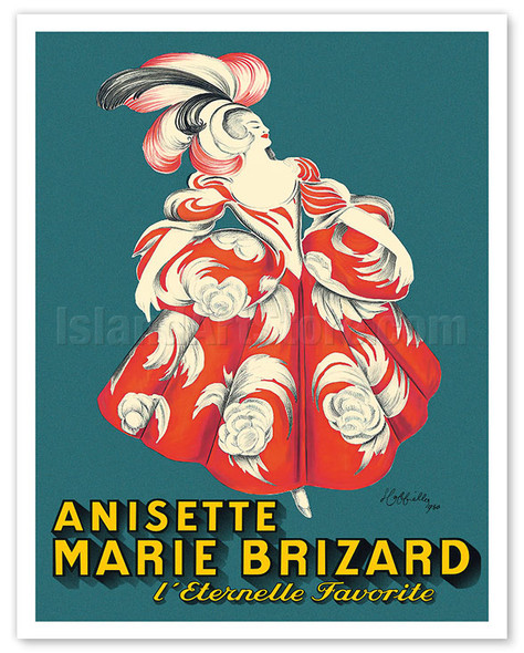 Anisette Liqueur - Marie Brizard The Eternal Favorite (L’Eternelle Favorite) - c. 1930 - Poster by Leonetto Cappiello