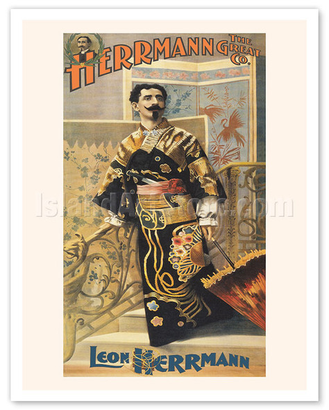 Herrmann the Great - Leon Herrmann - c. 1897 - Vintage Magic Poster