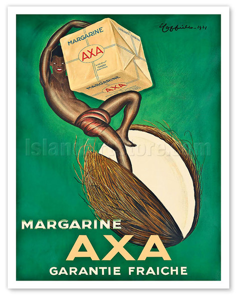 Axa Margarine - Freshness Guarantee (Garantie Fraîche) - c. 1931 - Poster by Leonetto Cappiello
