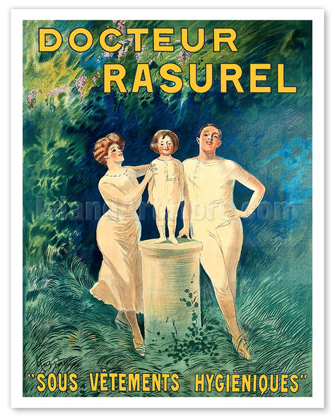 Doctor Rasurel - Hygienic Underwear (Sous Vêtements Hygièniques) - c. 1906 - Poster by Leonetto Cappiello