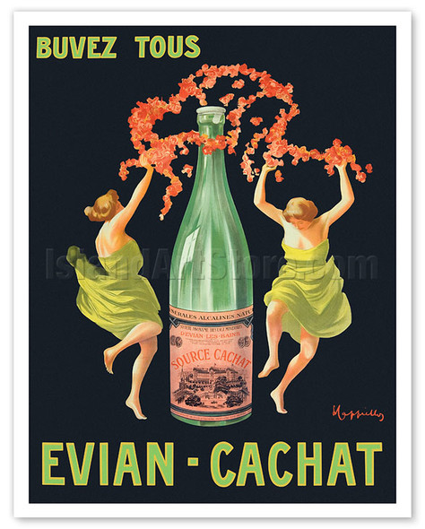 Drink All (Buvez tous) Evian-Cachat - c. 1912 - Poster by Leonetto Cappiello