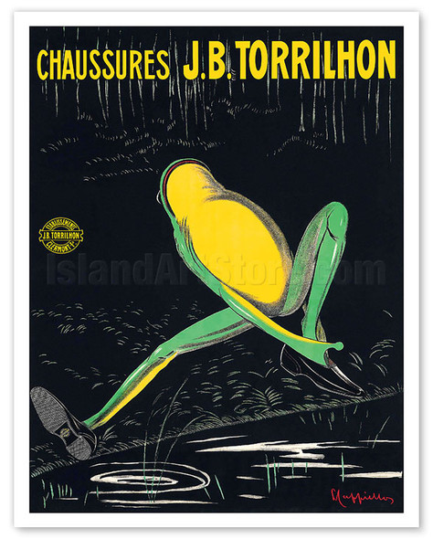 Footwear (Chaussures) - Waterproof Shoes by J.B. Torrilhon - c. 1920 - Poster by Leonetto Cappiello