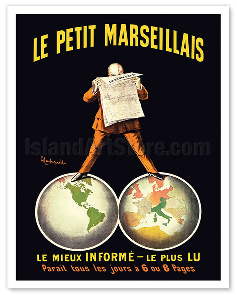 Le Petit Marseillais Daily Newspaper - c. 1911 - Poster by Leonetto Cappiello