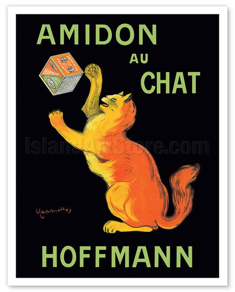 Hoffmann Starch (Amidon Au Chat) - Playful Cat - c. 1903 - Poster by Leonetto Cappiello