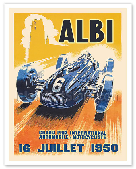 1950 Albi Grand Prix International - Poster by André Bermond
