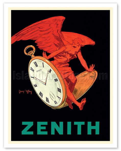 Zenith Swiss Pocket Watch - c. 1928 - Poster by Jean d’Ylen