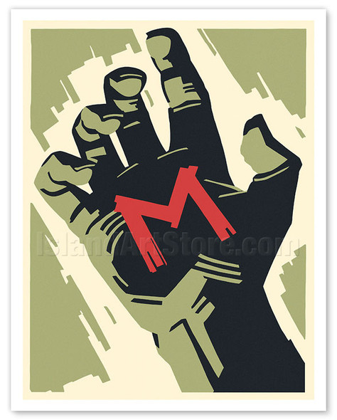 Fritz Lang’s M - Starring Peter Lorre - c. 1931 - Vintage Film Movie Poster