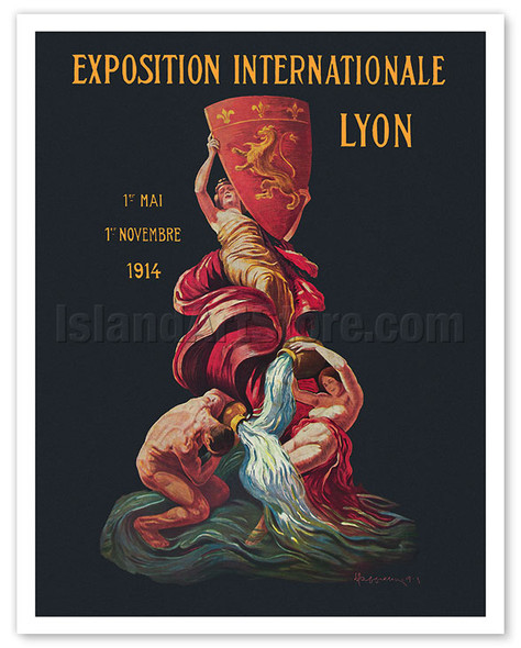 1914 Exposition Internationale Lyon France - Poster by Leonetto Cappiello