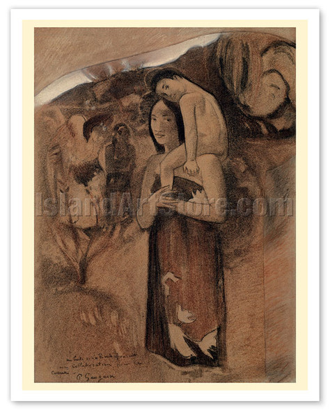 Hail Mary (Ia Orana Maria) - c. 1893 - Poster by Paul Gauguin