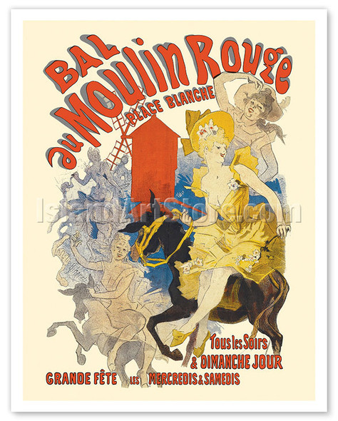 Ball at the Moulin Rouge - c. 1889 - Poster by Jules Chéret