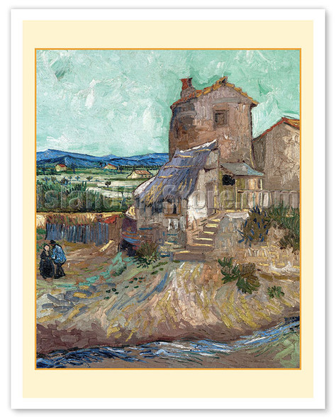 The Old Mill (La Maison de la Crau) - c. 1887 - Poster by Vincent van Gogh