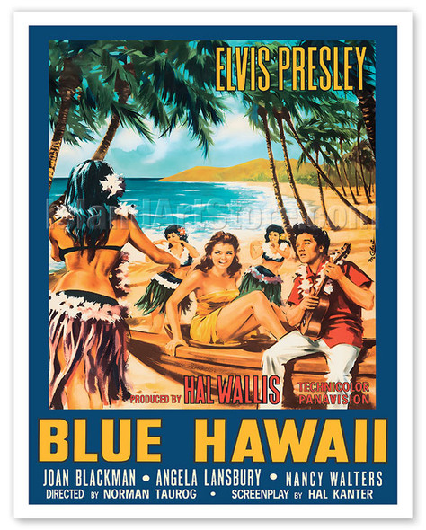 Blue Hawaii - Elvis Presley - Poster by Mauro Colizzi