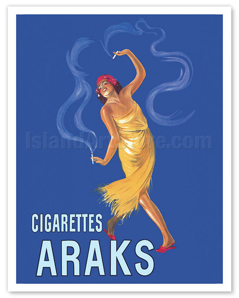 Araks Egyptian-Style Cigarettes - c. 1925 - Poster by Leonetto Cappiello