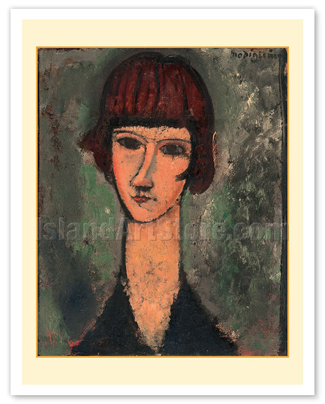 Portrait of a Woman - c. 1917 - Poster by Amedeo Modigliani