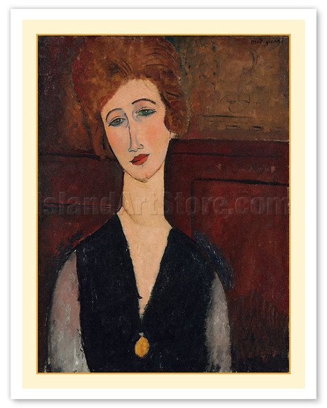 Portrait of a Woman 2 - c. 1917 - Poster by Amedeo Modigliani