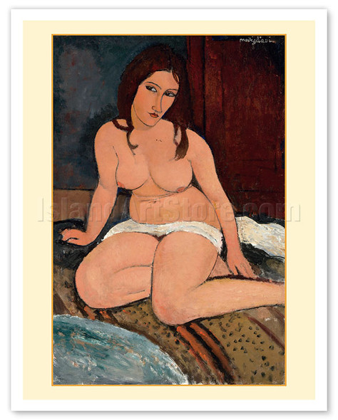 Seated Nude - c. 1917 - Poster by Amedeo Modigliani