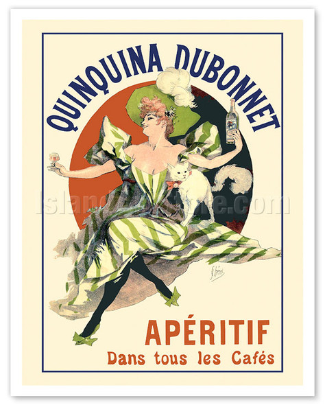 Quinquina Dubonnet - Aperitif in all Cafes - c. 1895 - Poster by Jules Chéret