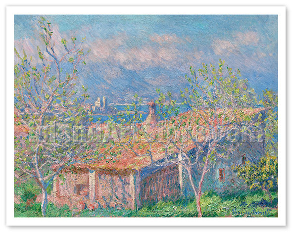 Gardener’s House at Antibes France - c. 1888 - Poster by Claude Monet