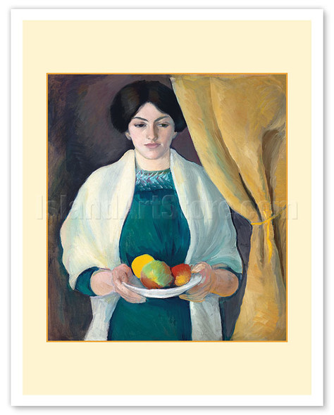 Portrait of the Artist’s Wife - c. 1909 - Poster by August Macke