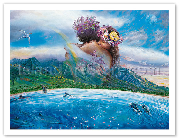 Held in the Arms of Heaven, Hawaii - Poster by Steve Sundram