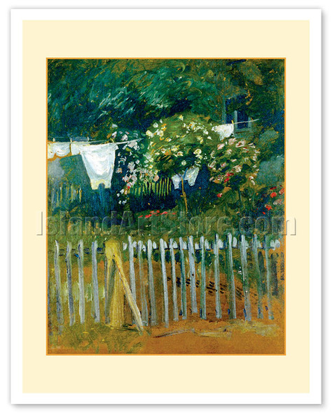 Laundry in the Garden in Kandern Germany - c. 1907 - Poster by August Macke