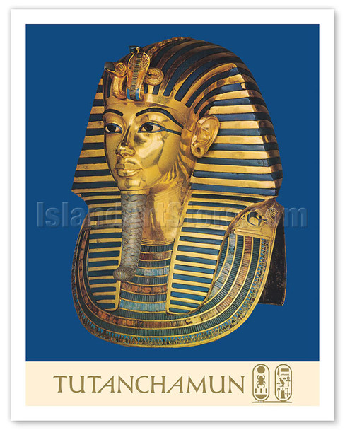 Tutankhamun (Tutanchamun) - Egyptian Pharaoh - Vintage Art Exhibition Poster