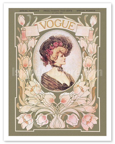 Fashion Magazine - April 1903 - Spring Fashions - Poster by Ethel Wright