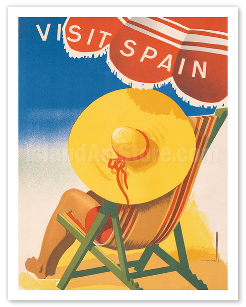 Visit Spain - Cala Ratjada, Mallorca Resort - c. 1930's - Poster by Marcias José Morell