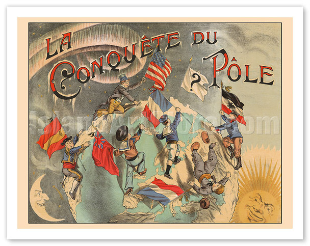 Georges Méliès’s Conquest of the North Pole (La Conquête du Pôle) - c. 1912 - Vintage Movie Poster