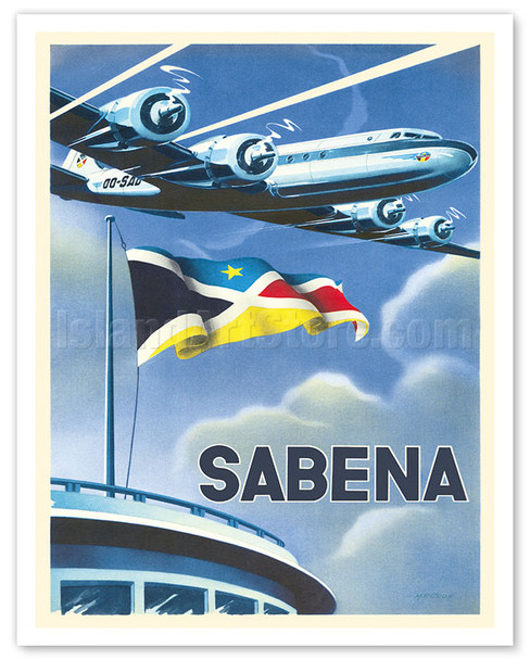 Sabena Airlines - Douglas DC 5 - c. 1955