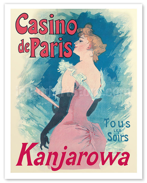 Paris Casino - Kanjarowa Every Evening - c. 1891 - Poster by Jules Chéret