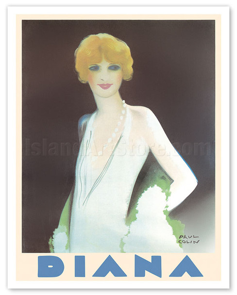 Laura Diana - Parisian Singer & Actress - Poster by Paul Colin