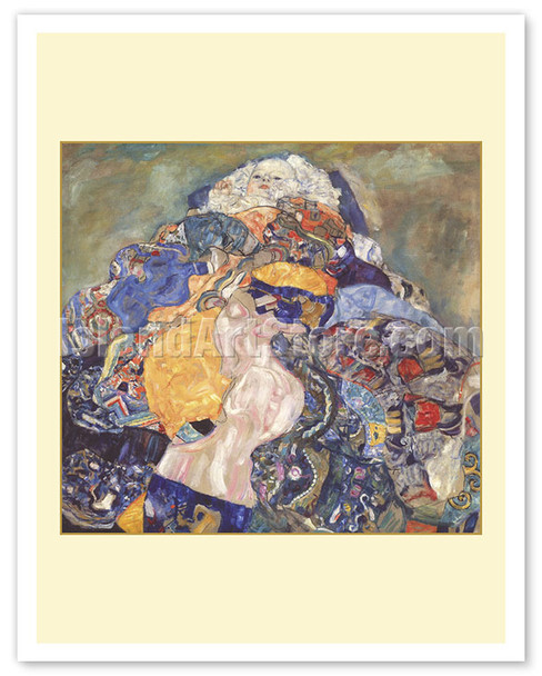 Baby (Cradle) - c. 1917 - Poster by Gustav Klimt