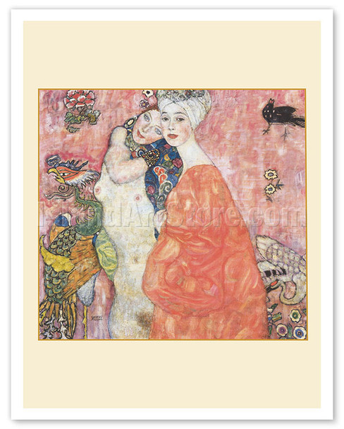 The Two Women Friends - c. 1917 - Poster by Gustav Klimt