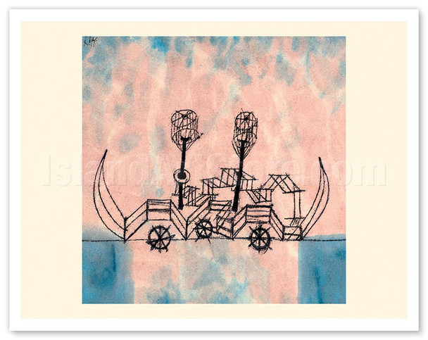 Alter Dampfer (Old Steamboat) - c. 1922 - Poster by Paul Klee