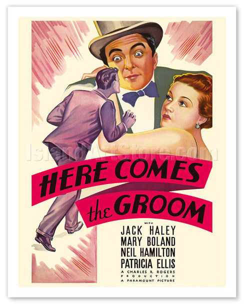 Here Comes the Groom - Starring Jack Haley, Patricia Ellis - c. 1934 - Vintage Movie Poster