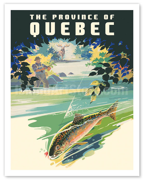 The Province of Québec - Trout Fishing - c. 1930