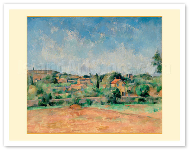 The Bellevue Plain - also called The Red Earth - c. 1890 - Poster by Paul Cézanne