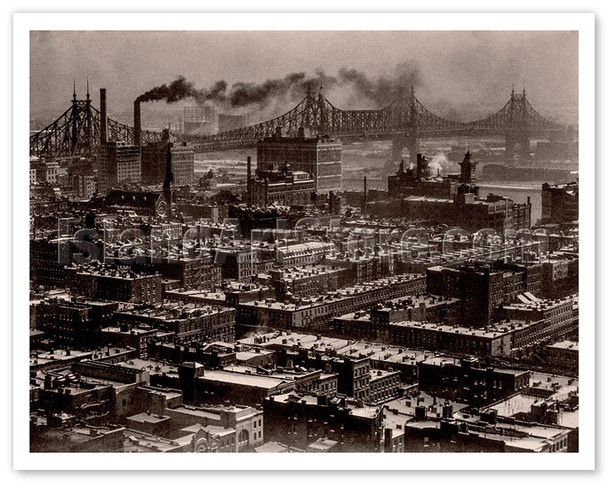 From Room 3003 at the Hotel Shelton New York - Looking Northeast - c. 1927 - Poster by Alfred Stieglitz