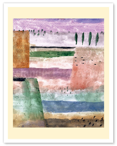 Landscape with Poplars - c. 1929 - Poster by Paul Klee