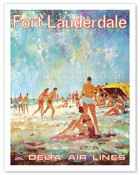 Fort Lauderdale, Florida - Delta Air Lines - c. 1975