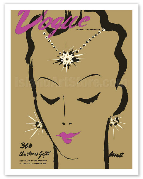 Fashion Magazine - December 1938 Issue - Poster by Eduardo Garcia Benito