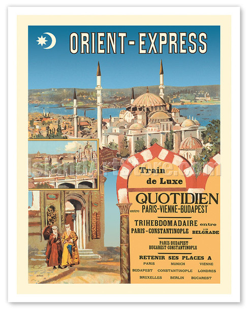 Orient Express - Paris Vienna Budapest - c. 1891