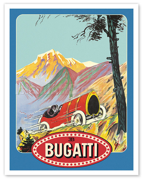 Bugatti Race Cars - c. 1912 - Poster by Donnelli