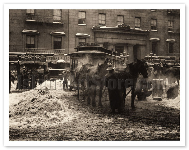 The Terminal, New York - c. 1893 - Poster by Alfred Stieglitz