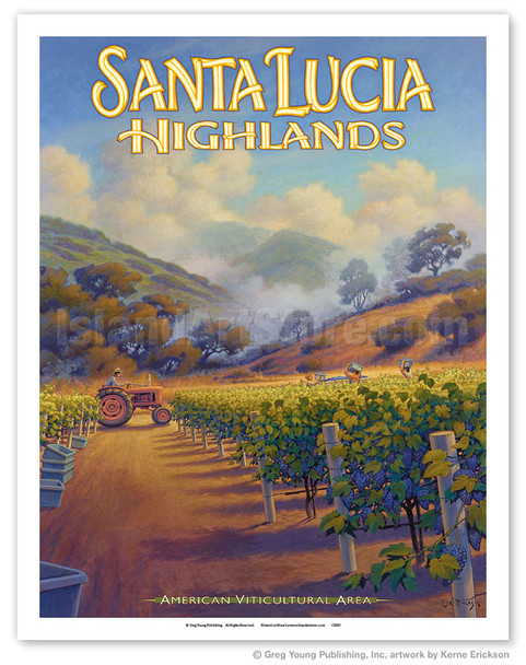 Santa Lucia Highlands Wineries - Boekenoogen Winery - Poster by Kerne Erickson