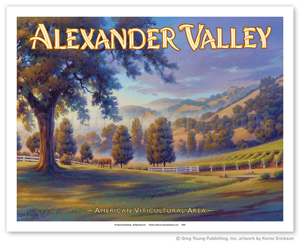 Alexander Valley Wineries - Robert Young Estate Winery - Poster by Kerne Erickson